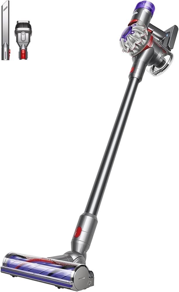 Bezprzewodowy odkurzacz pionowy Dyson V8 Advanced srebrno niklowy Amazon Prime promocja