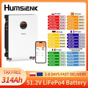 Magazyn energii Humsienk 48V 314Ah LiFePO4 16kWh fotowoltaika AliExpress Polska