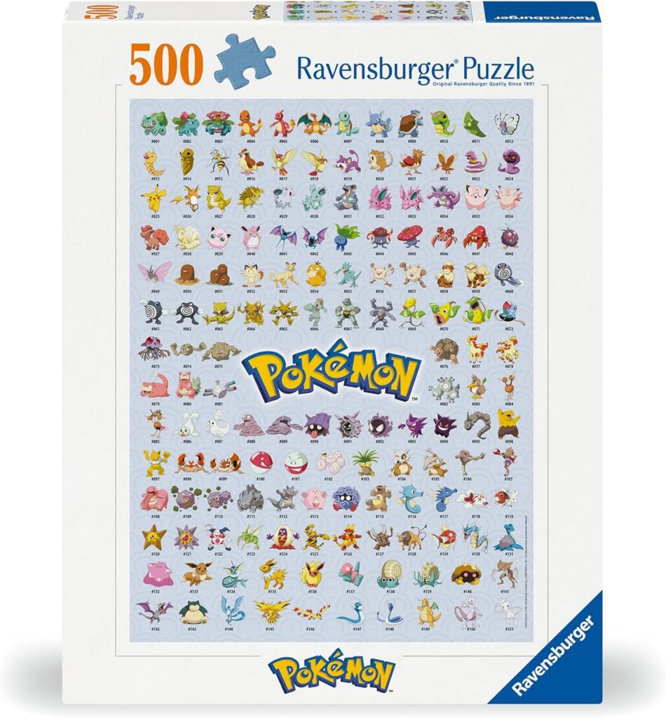 Puzzle Ravensburger Pokémon 500 elementów dla dzieci i dorosłych Amazon Prime