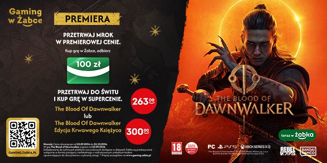 Promocja Zabka Gaming The Blood of Dawnwalker bon 100 zl