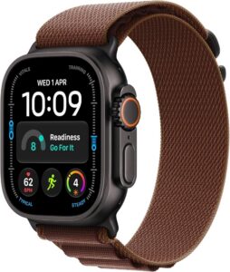 Smartwatch Apple Watch Ultra 4 49mm czarny tytan opaska alpine burgundowa Amazon