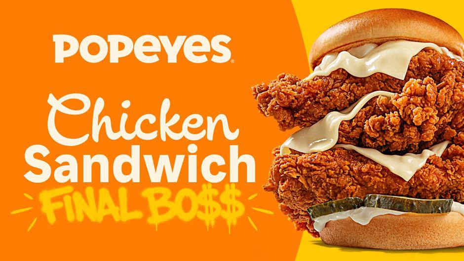 Popeyes Uber Eats kod rabatowy POPEYES90 3x30 zł zniżki kurczak sandwich
