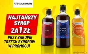 Promocja SodaStream syropy do saturatora trzeci za 1 zł kod rabatowy K-5144 Media Expert