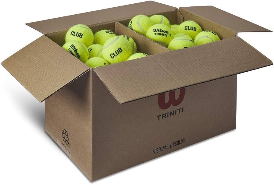 Piłki tenisowe Wilson Triniti karton 72 sztuki WR8201501 Amazon Prime