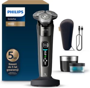 Philips Shaver i9000 golarka męska SkinIQ X9002 30 stacja czyszcząca Amazon Prime
