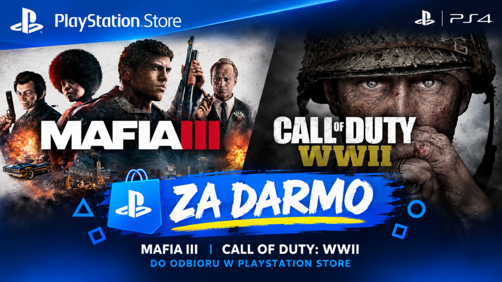 Call of Duty WWII i Mafia III za darmo w PlayStation Store PS4 PS5 gry bezpłatne