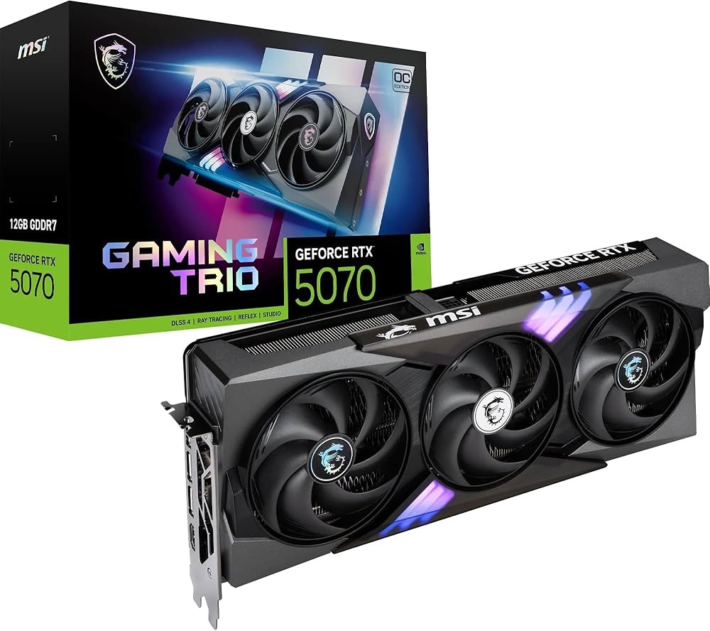 MSI GeForce RTX 5070 12GB GDDR7 Gaming Trio OC karta graficzna DLSS 4 Amazon Prime