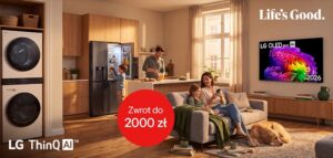 Smart Home LG Cashback zwrot do 2000 zł za telewizory OLED QNED pralki lodówki Strefa LG