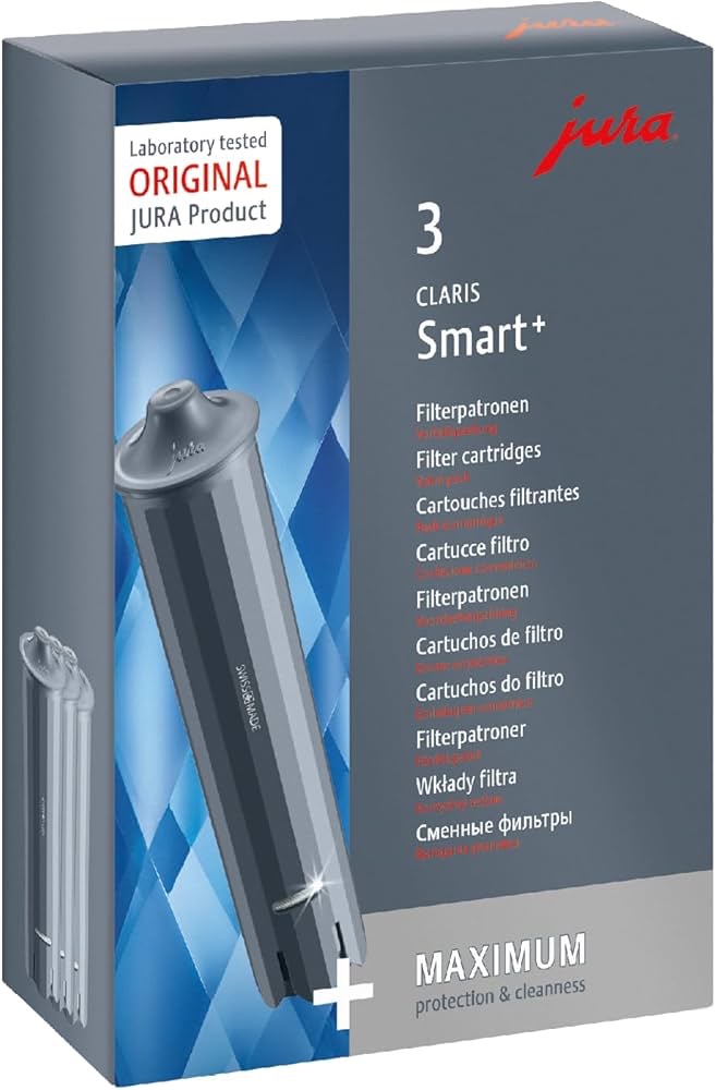 Oryginalne filtry do ekspresu Jura Claris Smart+ zestaw 3 sztuki 24233 Amazon Prime
