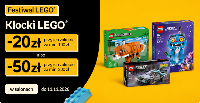 Festiwal klocków LEGO w salonach Empik minus 20 zł przy zakupach za 100 zł lub minus 50 zł przy zakupach za 200 zł kalendarze adwentowe LEGO Technic