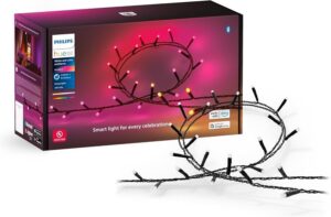 Girlanda świetlna Philips Hue Festavia LED 250 diod 20 metrów lampki choinkowe wewnętrzne i zewnętrzne IP67 Bluetooth Zigbee Amazon Prime